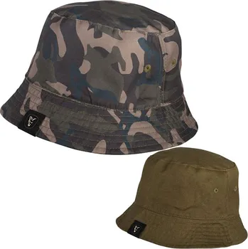 Rybářské oblečení Fox Khaki Camo Reversible Bucket Hat