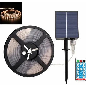 LED páska Lighting SN3552 Solární LED pásek teplá bílá 5metrů/280diod (Voděodolný solární LED pásek 5 metrů)