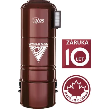 Vysavač Centrální vysavač Cyclovac H2025 (750 AW) s dvěma motory a účinnou hybridní HEPA filtraci - Záruka 10 let (Dvoumotorový centrální vysavač Cyclovac H2025)