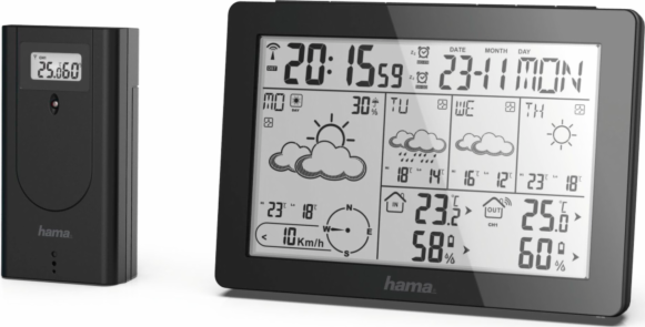 Hama Weather Forecast Center Meteotime, black