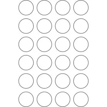 Speciální papír Etikety PRINT kruh průměr 40 mm bílé (100xA4)
