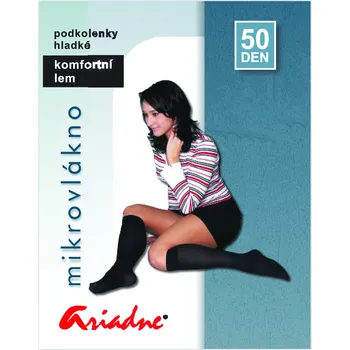 Dámské punčochy Silonkové podkolenky, mikrovlákno 2. Barva: Černá