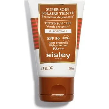 Přípravek na opalování Sisley Super Soin Solaire Tinted Sun Care SPF 30 tónovaná sluneční péče - 0 porcelain 40 ml