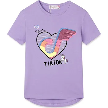 Kugo Dívčí tričko fialové HC0618 Velikost: 122