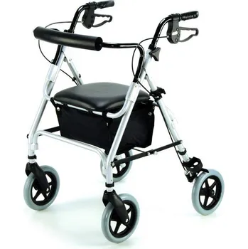 DMA Praha 103 čtyřkolové chodítko odlehčené, stříbrné