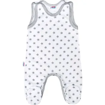 Dupačky Kojenecké dupačky New Baby Classic II šedé s hvězdičkami, vel. 68 (4-6m)