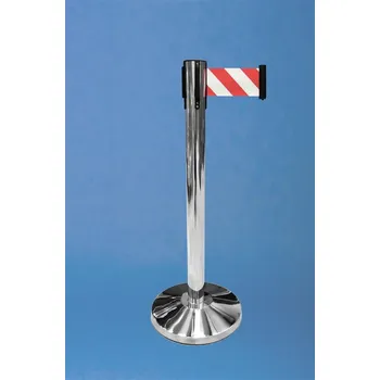 EXPOINT Zahrazovací sloupek NEREZ se širokým pásem Název: barva pásu červeno-bílá