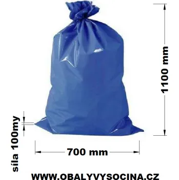 Pytle na odpadky Pytle na odpad rolované 120l, 70 x 110 cm, 100 my silné, modré