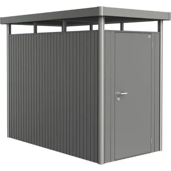 Zahradní domek Plechový zahradní domek Biohort HighLine HS 134 x 254 cm šedý křemen metalický
