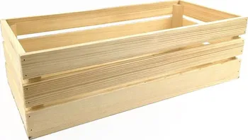 Úložný box Amadea Dřevěná bedýnka z masivního dřeva 50 x 24 x 15 cm