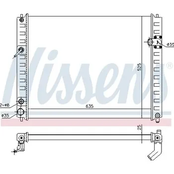 Chladič motoru Nissens 68091