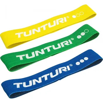 Set textilních odporových gum TUNTURI - 3 kusy