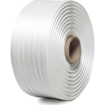 Stahovací páska Polyesterová textilní páska tkaná - šíře 16 mm Vázací páska: PES páska, příčně tkaná, šíře 16mm, pevnost 500kg, návin 850 m