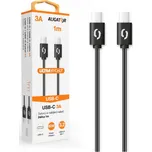 Dat. kab. ALIGATOR POWER 3A, USB-C/USB-C černý