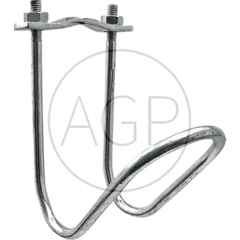 Stájová šíjová svorka se 2 šrouby 48 x 48 mm