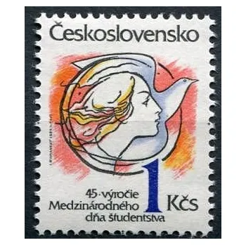 Poštovní známka Českosloveská pošta (1984) č. 2677 ** - Československo - Mezinárodní den studenstva