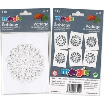 Rico Sada 6ks, papírové šablony na malování, Rico, set T