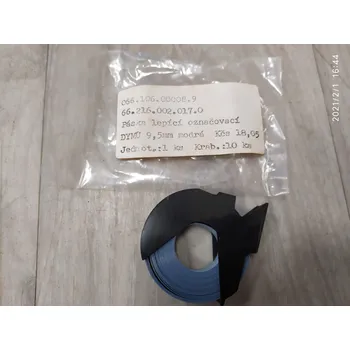 Pásek do tiskárny Páska Dymo 9,5mm x 3 m, bílý tisk / modrý podklad