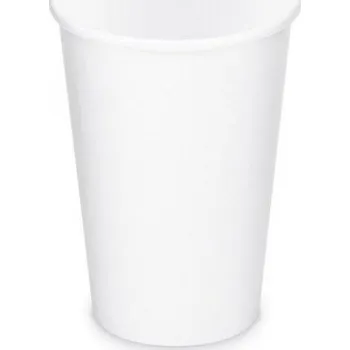 Jednorázové nádobí Kelímek papír.0,33l bílý 50ks