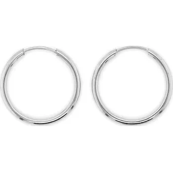 Náušnice Kroužky z bílého zlata Ø 16 mm