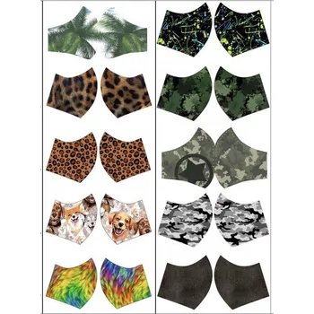 Bavlněná látka s předtištěnými rouškami 15746/050-02