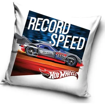 Dekorativní polštářek Carobotex Polštářek Hot Wheels Rekordní Rychlost