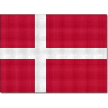 Vlajka Pelisport Dánská vlajka tištěná 6 x 4,5 cm