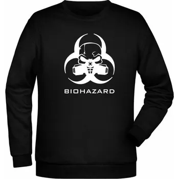 Pánská mikina Mikina Biohazard - černá