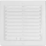 Větrací mřížka s rámečkem uzavíratelná 200x200 bílá
