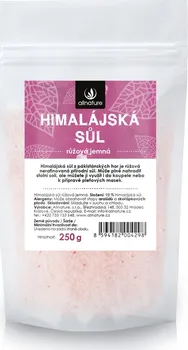 Kuchyňská sůl Allnature Himalajská sůl růžová jemná 250 g