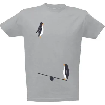 Tričko s potiskem Tučňáci se snaží létat pánské
