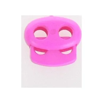 Brzdička dvoušňůrová - tmavá růžová 971, 17 x 15 mm