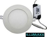 LED panel kruhový vestavný 9W, 720 lm, 230V, IP20, teplá bílá (LED svítidlo vestavné, WW 3000K)