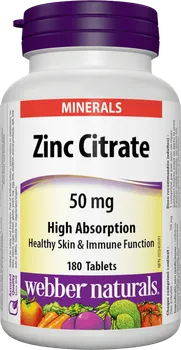 Webber Naturals Zinc Citrate 180 tbl.