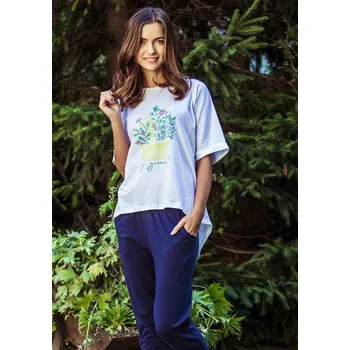 Dámské noční prádlo Pyžamo Key LHS 055 Velikost: S, Vzor: 055