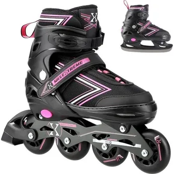 Celoroční brusle Nils Extreme NH11912 A 2v1 růžové