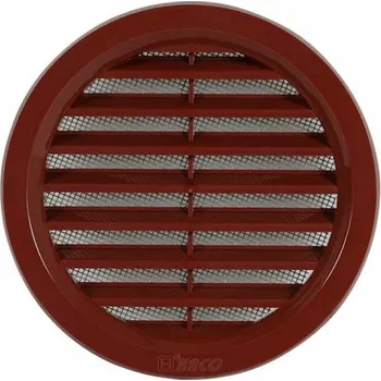 Větrací mřížka Větrací mřížka kruhová se síťovinou 125 hnědá