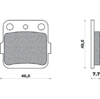 Brzdový komplet Brenta FT3106 zadní organické brzdové destičky na motorku SUZUKI RM 65 rok 2003