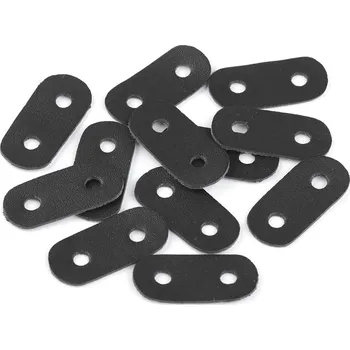 Brzdička z eko kůže 16 x 34 mm 3 černá