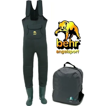 Prsačky Behr brodící kalhoty MAX High Back Neopren Wathose 4 mm Filzshole velikost: 44/45