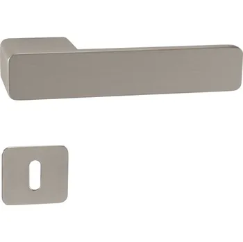 Dveřní kování Obdelníková klika GK - R8 ONE zamak Provedení: klika/klika + rozety PZ (otvor pro vložku), Povrch: velvet šedá (22) 8584138416046