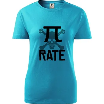 Dámské tričko Dámské tričko Pirate Barva: Tyrkysová, Velikost: S