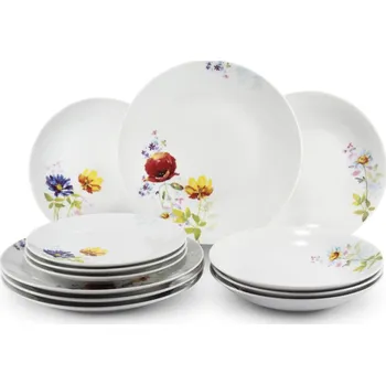 Talíř Leander Talířová sada, český porcelán, Palouček, Leander, 12 d.