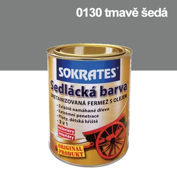 Lak na dřevo SOKRATES Sedlácká barva 0130 tmavá šedá 0,7 kg