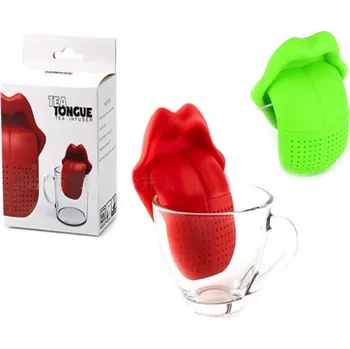 Čaj Sagrado - Silikonové čajítko ve tvaru úst - 12*10 cm