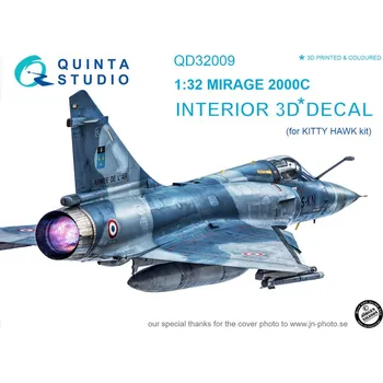 Plastikový model Quinta studio 1/32 Mirage 2000C 3D-Print&colour Inter. (KITTYH)