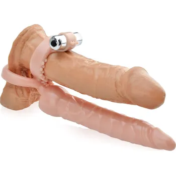 Návlek na penis ANÁLNÍ DILDO NA PENIS A VARLATA VIBRUJÍCÍ KROUŽEK - 66765467