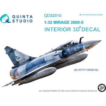 Plastikový model Quinta studio 1/32 Mirage 2000-5 3D-Print&colour Inter. (KITTYH)