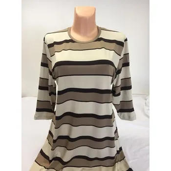 Dámské tričko Dámská trička, Barva Béžová, Velikost 42 - na zakázku, Materiál 96% Viskoza 4% Lycra