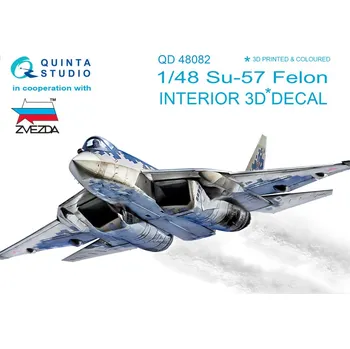 Plastikový model Quinta studio 1/48 Su-57 3D-Print&colour Interior (ZVE)